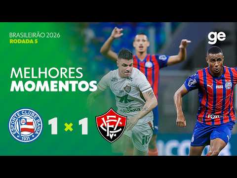 Gols e lances de Bahia x Vitória