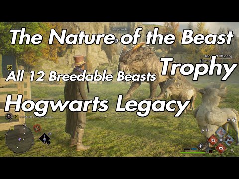 Hogwarts Legacy - The Nature of the Beast Trophy All 12 Breedable Beasts