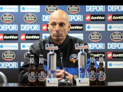 01/02/2014 Rueda de prensa de Miquel Olmo al finalizar el Deportivo 2-1 C.E. Sabadell en Riazor