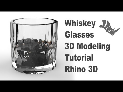 Whisky Glass 3D Modeling CAD Tutorial 3D with Rhinoceros 3D #369