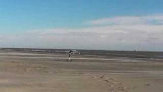 Dirtsurfing Kitewing East Beach, Gaveston, TX