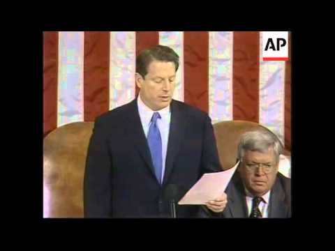 Who formally declares the winner of the US presidential election?