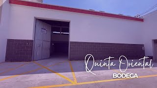 ARRIENDA BODEGA, QUINTA ORIENTAL, ÍTEM 2188