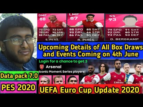 Upcoming Thursday 4th June All Box Draw And Events Full Details in PES 2020 Mobile and PC, console
