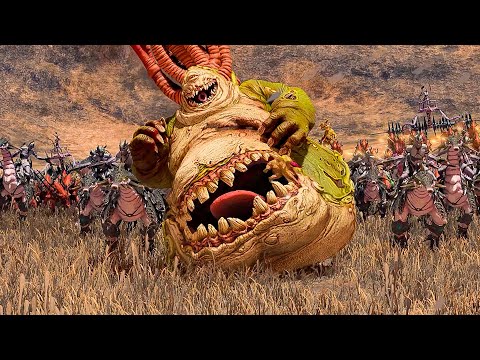 Zarrivyk, Feathered Prince Battle With Kugath Plaguefather | Total War Warhammer 3 |Cinematic Battle