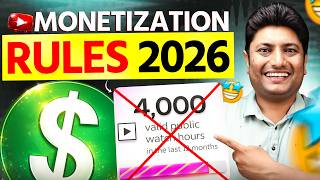YouTube Monetization 2026 New Rules | YouTube Partner Program Rules 2026 thumbnail
