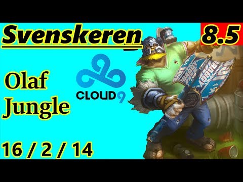 Svenskeren as Olaf Jungle - S8 Patch 8.5 - Full Gameplay