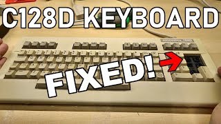 Fixing the C128D keyboard (and more!)