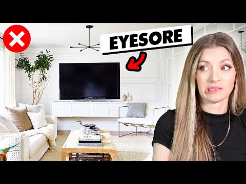 HOW TO DECORATE WITH A HUGE TV! 📺