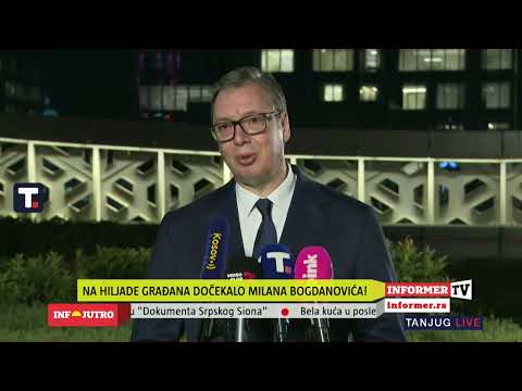 INFO JUTRO - Veliki broj ljudi dočekao heroja Milana Bogdanovića