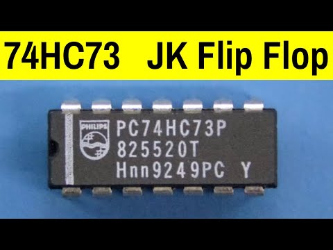 7473 JK Flip flop IC 74HC73 Practical