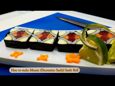 Mosaic Sushi Roll II Decorative Sushi by Sushi Man Santosh