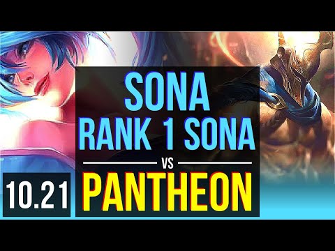 SONA & Senna vs PANTHEON & Jhin (SUPPORT) | Rank 1 Sona, 2/2/15 | EUW Challenger | v10.21