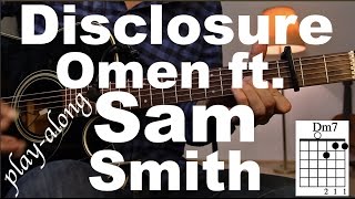 Disclosure - Omen ft. Sam Smith Guitar Tutorial / Guitar Lesson - /Guitar Cover/