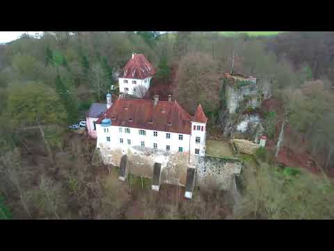Drohnenflug in Blaustein im Dezember 22 (in 4K)