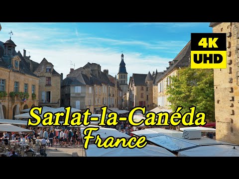 Sarlat-la-Canéda, France in 4K (UHD)