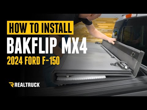 How to Install RealTruck BakFlip MX4 (Gen3) Hard Folding Tonneau Cover on a 2024 Ford F-150