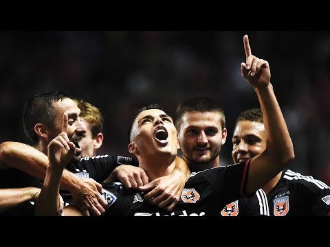 GOAL: Luis Silva bends a free kick for the game winner