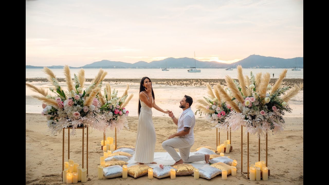 Amazing Beach Marriage Proposal in Phuket by BESPOKE EXPERIENCES THAILAND