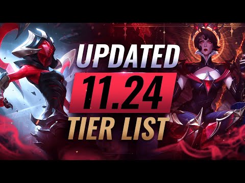 UPDATED Preseason BEST Champions TIER List – League of Legends Patch 11.24