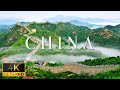 FLYING OVER CHINA (4K UHD) - Relaxing Music With Stunning Beautiful Nature Video For Stress Relief