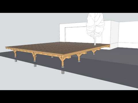 comment construire terrasse sur pilotis