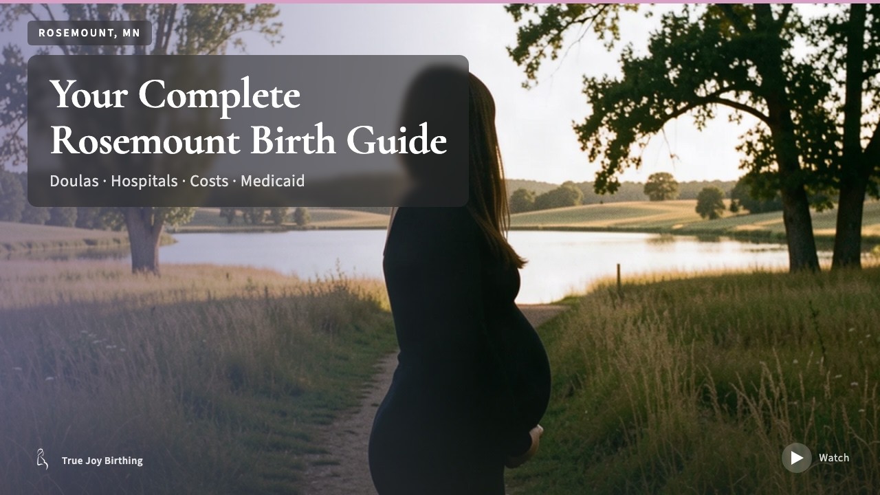 Rosemount MN Doula & Birth Plan Guide: Costs, Hospitals & Medicaid (First-Time Mom) — press play to watch