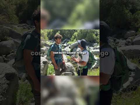 Saliendo del sendero y dando con el arroyo camino a la Cascada del Aguilucho en Los Molles