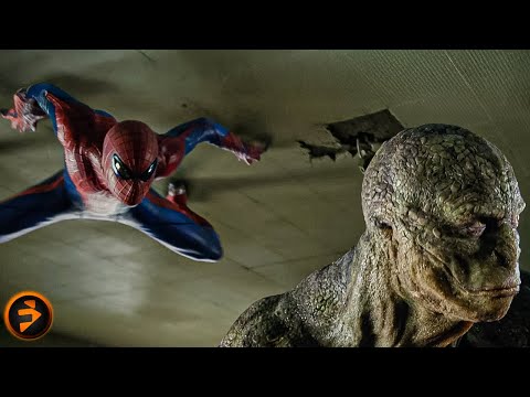 Spider Man fights Lizard at school | THE AMAZING SPIDER MAN