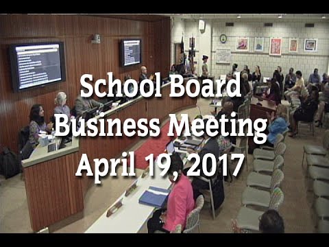 School Board Business Meeting (4-19-17)
