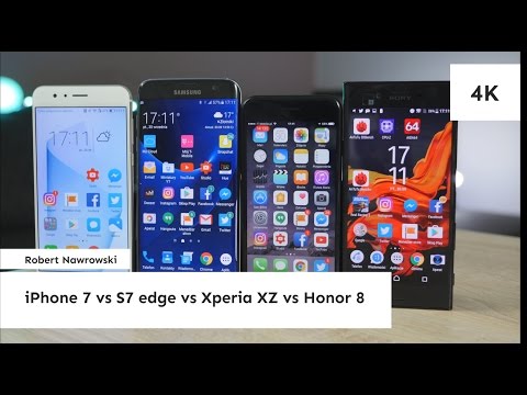 Porównanie iPhone 7, S7 edge, Xperia XZ, Honor 8 | Robert Nawrowski