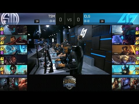 TSM vs CLG Highlights - TEAM SOLOMID vs COUNTER LOGIC GAMING Game 1 NA LCS Week 1 Summer 2016
