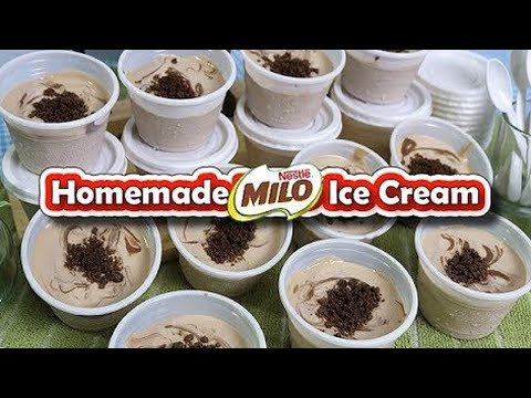 Milo Ice Cream in a Cup Recipe (No Ice Cream Maker)