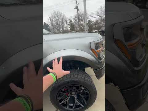 FENDER Flares 🧐 smooth or NOT SO smooth #trucks #liftedtrucks #aftermarket #f150 #truck #shorts