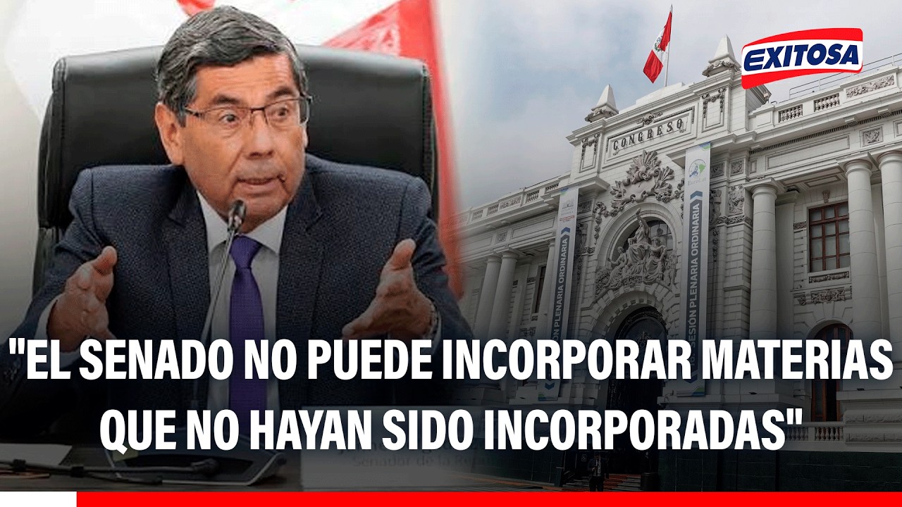 🔴🔵 Jaime Delgado: "El Senado no puede incorporar materias que no hayan sido incorporadas"