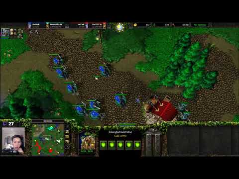 Sonik (NE) MuscleMike (Orc) vs Ena1337 (Orc) HoT (NE) - WarCraft 3 - 2v2 - Recommended - WC3063