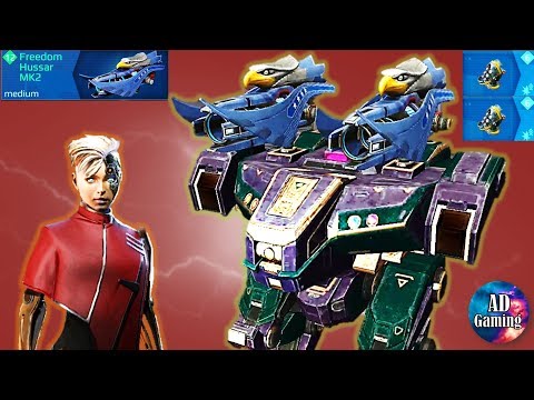 Maxed New Freedom Hussar On The Nemesis - Good Combo At Mid Range - War Robots
