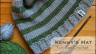 Kenny’s Hat, Tunisian Crochet