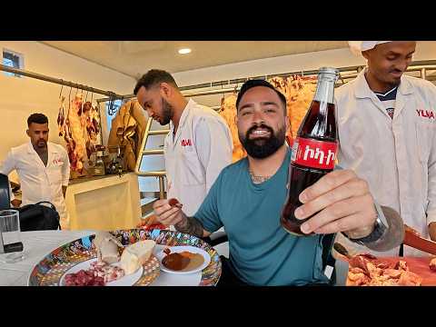 TRADITIONAL ETHIOPIAN FOOD in Addis Ababa 🇪🇹 (RAW BEEF EXPERIENCE)