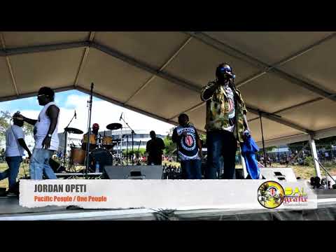 Jordan Opeti Live.  Song: One People.