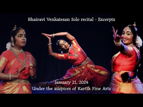Bhairavi Venkatesan Solo - EXCERPTS - Sridevi Nrithyalaya - Bharathanatyam Dance