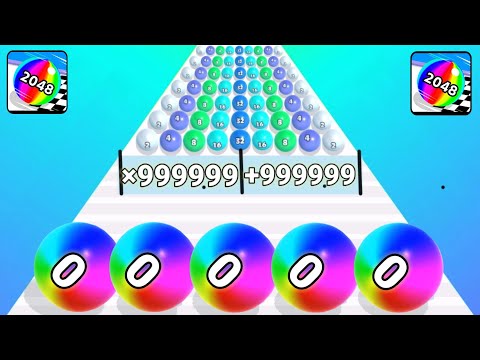 Play ( 999999 + ball ) TikTok Free Video Game Walkthrough Ball Run 2048, jelly run 2048, 2048 hole#3
