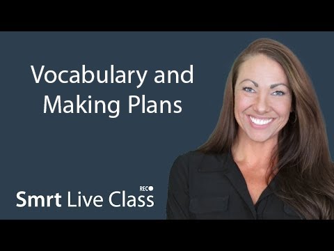 Vocabulary and Making Plans - Pre-Intermediate English with Abby #48