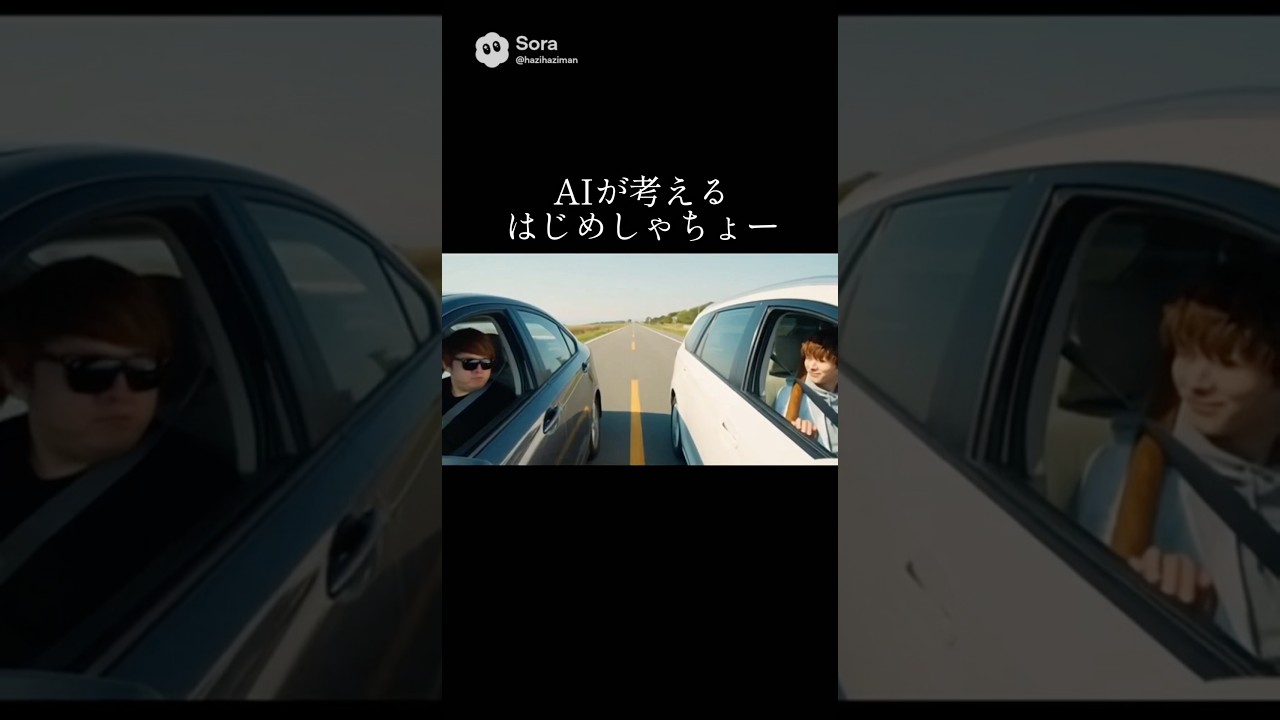 親分と並列走行してみたー！#aiが考えるはじめしゃちょー #ヒカマニ#sora2