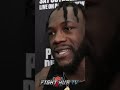 ME & JOSHUA MUST FACE EACH OTHER - DEONTAY WILDER STILL LOOKS TO FACE AJ!