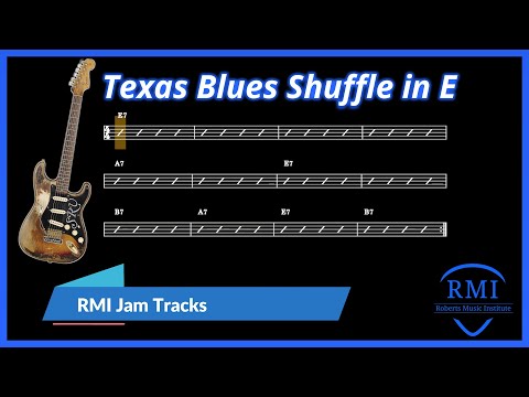 SRV Style Texas Blues Shuffle In E | 120 BPM | RMI Jam Tracks