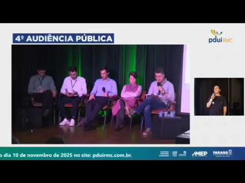Durante a 4ª Audiência do PDUI, no dia 04/11/2025, eu deixei minha opinião 