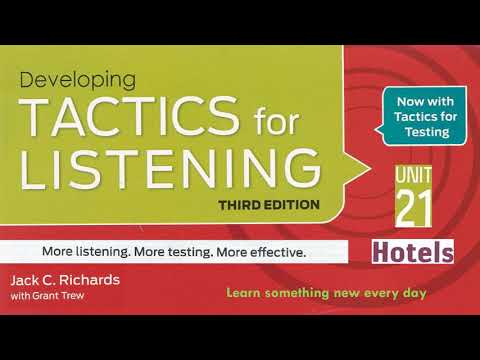 Tactics for Listening Third Edition Developing Unit 21 Hotels
