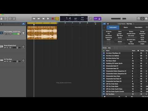 How to sample songs in garageband (Simple version)