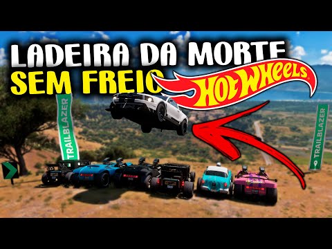LADEIRA SEM FREIO COM OS CARROS DO HOT WHEELS - FORZA HORIZON 5 GAMEPLAY